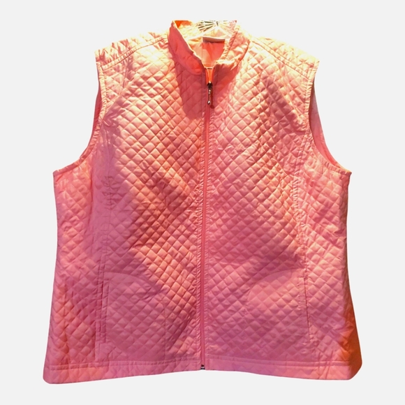 Pia Kassava Pink Quilted Vest - Picture 1 of 6